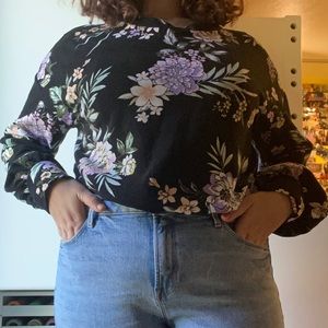 Long sleeve floral shirt